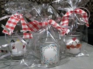 Decorated candle gifts