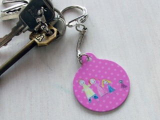 Delightful, inexpensive, personalised keyrings