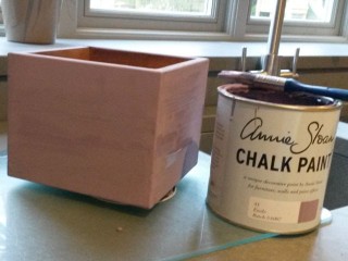 Chalk painting frames and furniture